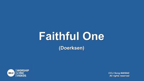 Faithful One - Makaton