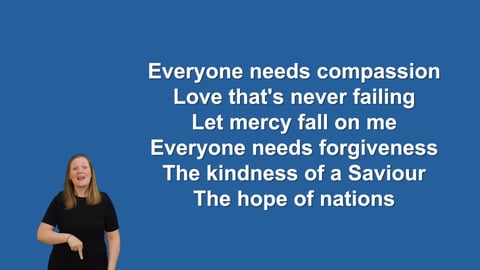 Mighty To Save - Makaton