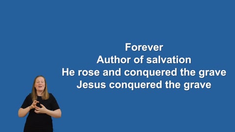 Mighty To Save - Makaton