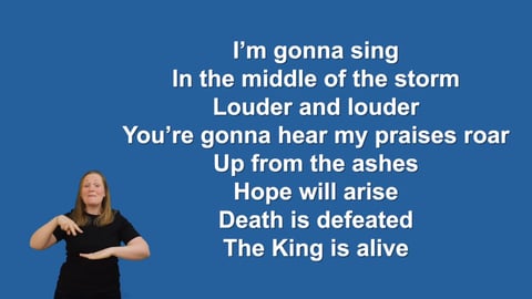 Raise A Hallelujah - Makaton