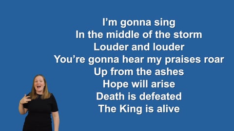 Raise A Hallelujah - Makaton