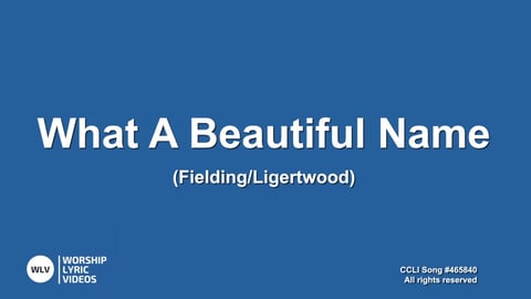 What A Beautiful Name - Makaton