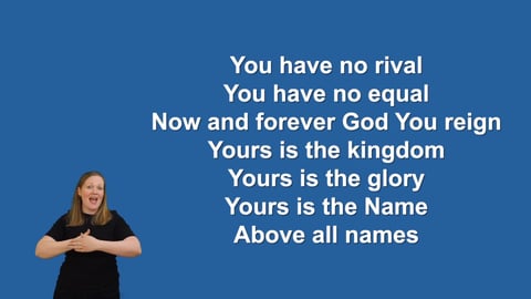 What A Beautiful Name - Makaton