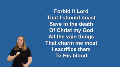 When I Survey - Makaton