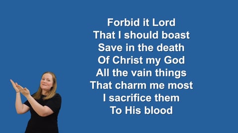 When I Survey - Makaton