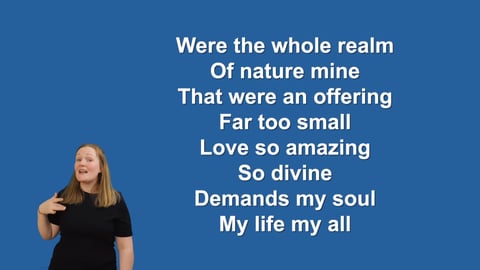 When I Survey - Makaton