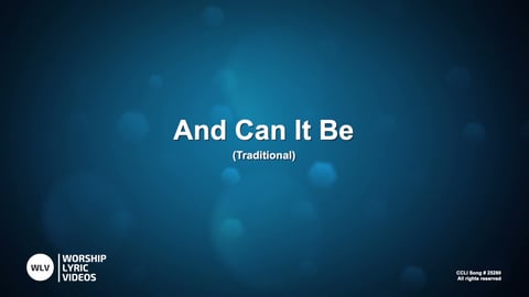 And Can It Be (Acoustic)