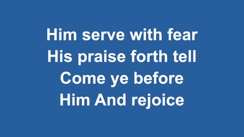 All People That On Earth Do Dwell (Acoustic)