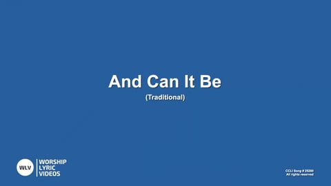 And Can It Be (Acoustic)