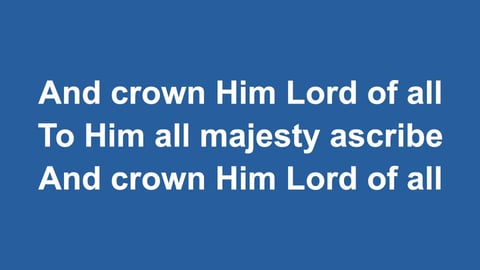 All Hail The Power Of Jesus Name (Acoustic)