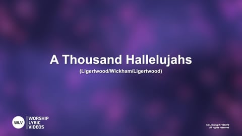 A Thousand Hallelujahs