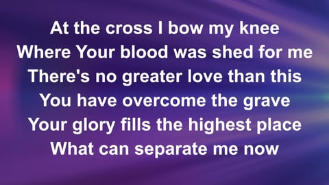 At The Cross