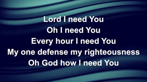 Lord I Need You (Acoustic)