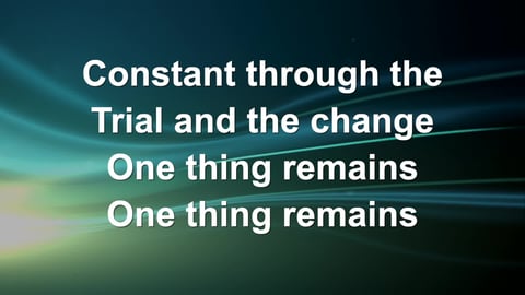 One Thing Remains (Acoustic)