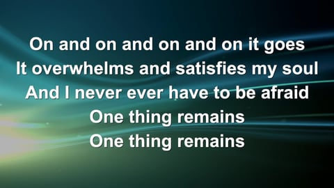 One Thing Remains (Acoustic)