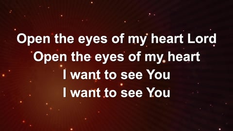 Open The Eyes Of My Heart (Acoustic)