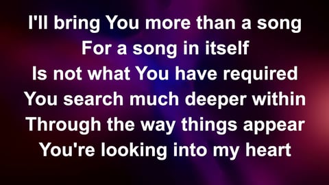 The Heart Of Worship (Acoustic)