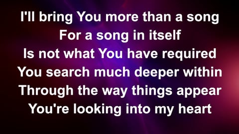 The Heart Of Worship (Acoustic)