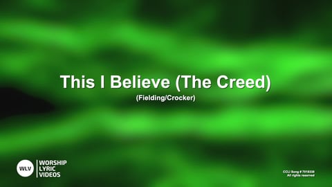 This I Believe (The Creed) (Acoustic)