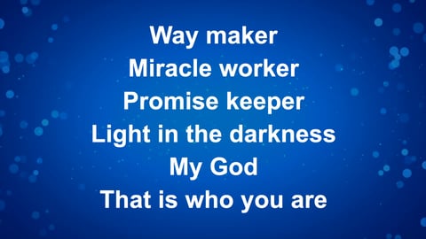 Way Maker (Acoustic)