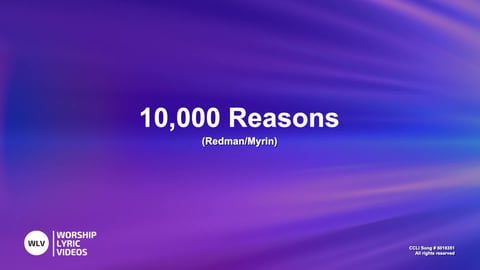 10,000 Reasons (Bless The Lord) (Acoustic)