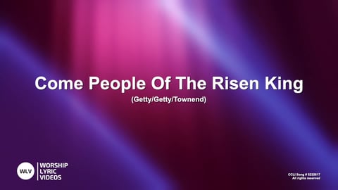 Come People Of The Risen King (Acoustic)