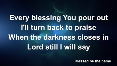 Blessed Be Your Name (Acoustic)