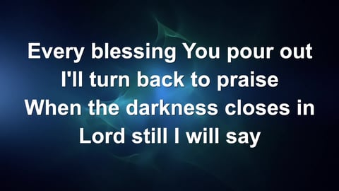 Blessed Be Your Name (Acoustic)