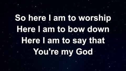 Here I Am To Worship (Acoustic)