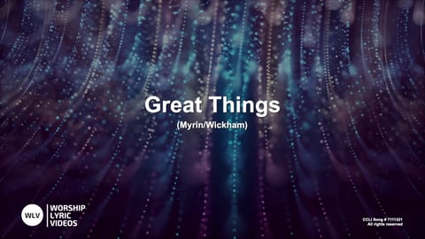 Great Things (Acoustic)