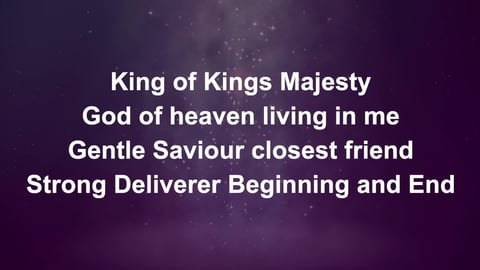 King Of Kings Majesty (Acoustic)