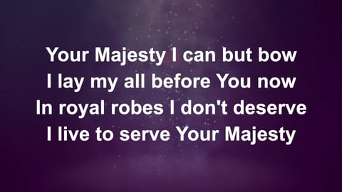 King Of Kings Majesty (Acoustic)