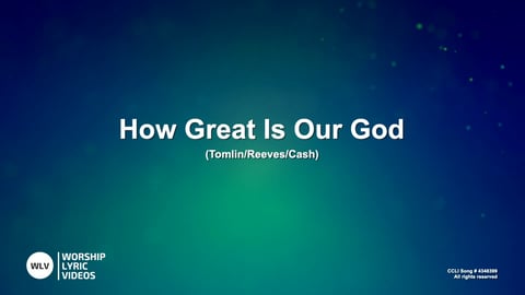 How Great Is Our God (Acoustic)