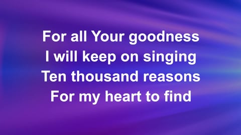 10,000 Reasons (Bless The Lord) (Acoustic)