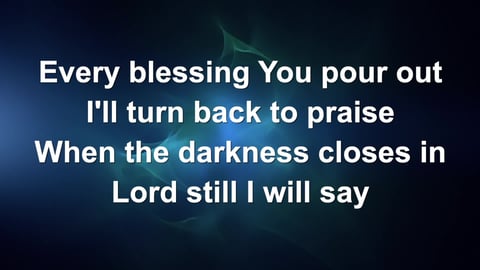 Blessed Be Your Name (Acoustic)