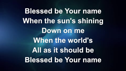 Blessed Be Your Name (Acoustic)