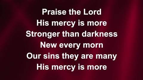 His Mercy Is More (Acoustic)