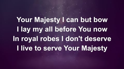 King Of Kings Majesty (Acoustic)