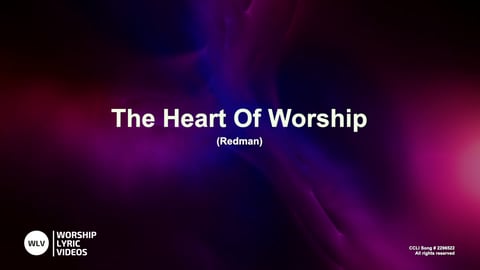 The Heart Of Worship (Acoustic)