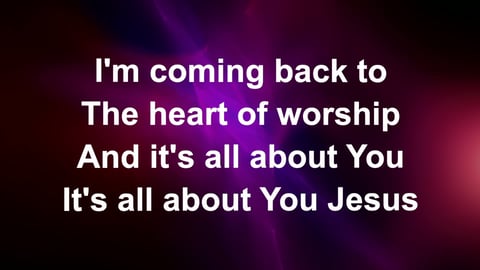 The Heart Of Worship (Acoustic)