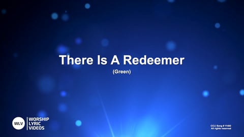There Is A Redeemer (Acoustic)