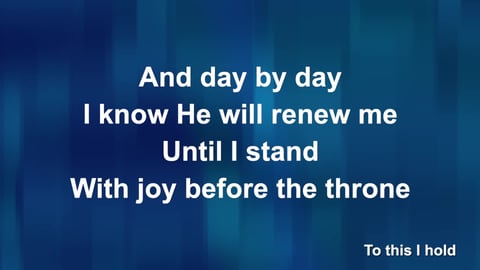 Yet Not I But Through Christ In Me (Acoustic)