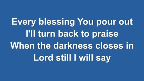 Blessed Be Your Name (Acoustic)