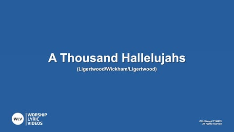 A Thousand Hallelujahs (Acoustic)