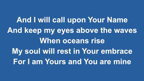 Oceans (Where Feet May Fail) (Acoustic)