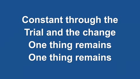One Thing Remains (Acoustic)