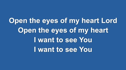 Open The Eyes Of My Heart (Acoustic)