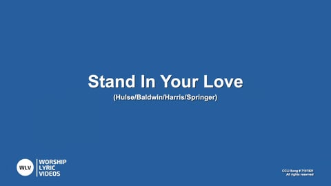 Stand In Your Love (Acoustic)