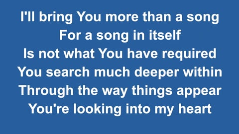 The Heart Of Worship (Acoustic)