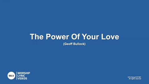 The Power Of Your Love (Acoustic)
